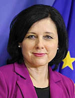 Věra Jourová, místopředsedkyně Evropské komise pro hodnoty a transparentnost